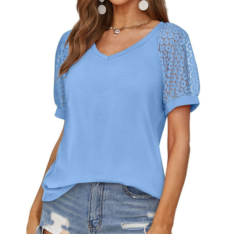 https://i5.walmartimages.com/seo/Sksloeg-Womens-Blouses-Mesh-Solid-Puff-Short-Sleeve-Tops-Patchwork-Basic-T-Shirt-Blouse-Summer-Loose-Fit-Tops-Blue-L_6126ac4c-b312-40bc-9787-2612bfdff48b.f0d656b1ad8a3b73f4f45f80caa7562f.jpeg?odnHeight=768&odnWidth=768&odnBg=FFFFFF