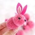 thumbnail image 1 of Sktrjpolfis 20pcs Mini Easter Bunny Doll Toys, 5 Color Styles, Soft Plush, 2.16x2.16 Inches, for Party Favors, 1 of 5