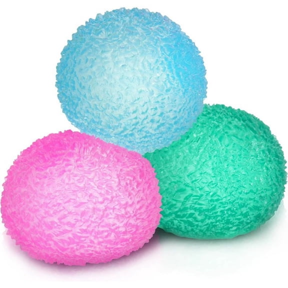 Sktrjpolfis 3Pcs Soft Decompression Ball, Soft Flexible Texture, Stress Relief for Adults Daily Use