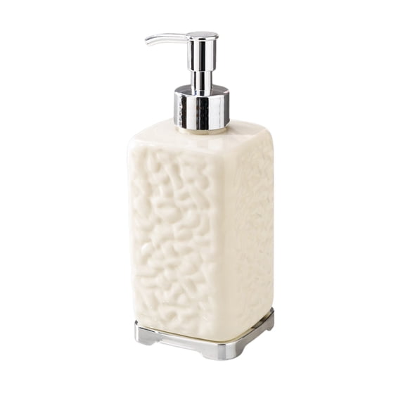 Sktrjpolfis 450ml Refillable Hand Soap Dispenser Plastic Pump Bottle for Bathroom Kitchen Countertop Use