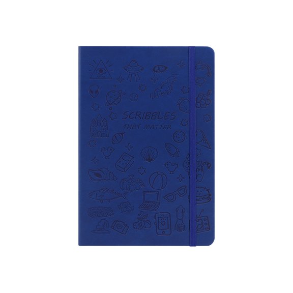 Sktrjpolfis A6 Cute Cartoon Softcover Notebook, Waterproof Embossed Leather Cover, Glue Bound Journal with Bookmark