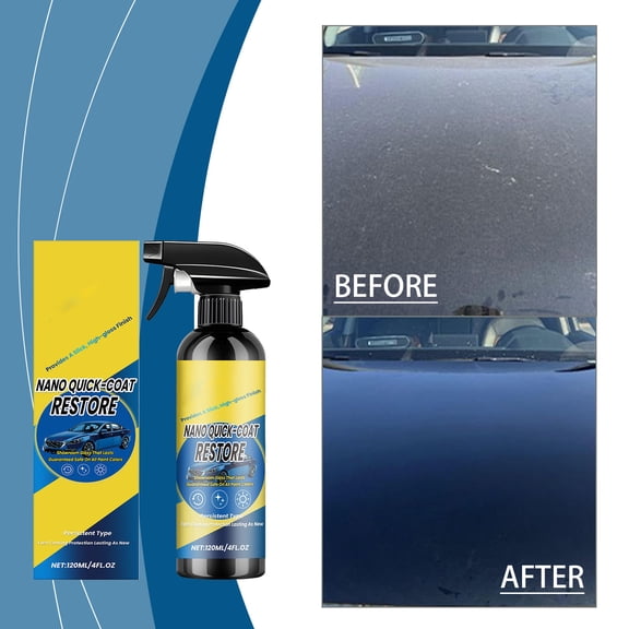 Sktrjpolfis Automotive Coating Spray, 4 FL OZ Nano Quick Coat for Car Paint Protection & Reflective Finish