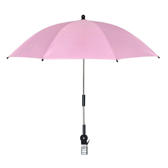Sktrjpolfis Chair Umbrella with Clamp, 360° Adjustable Beach Umbrella, 83cm Diameter, UV Protection Rainproof Outdoor Umbrella