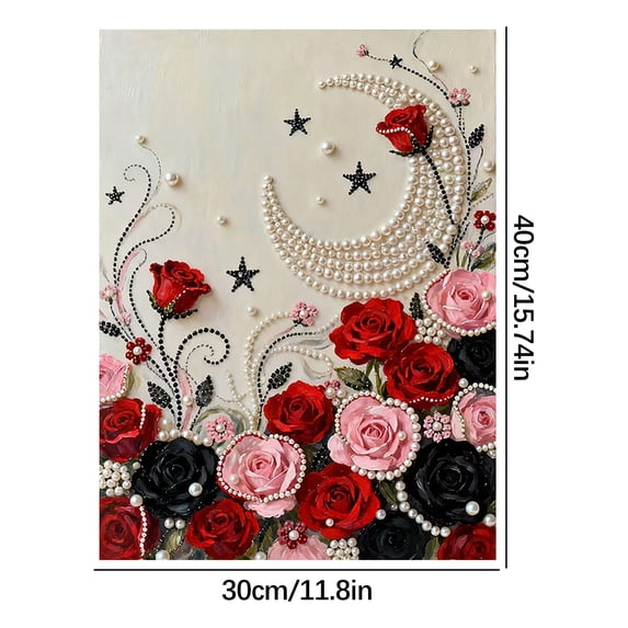 Sktrjpolfis DIY Pearl Painting Kit, Beginner-Friendly Handmade Wind Diamond Decorative Painting, All-in-one kit