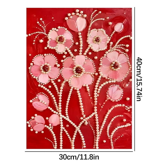 Sktrjpolfis DIY Pearl Painting Kit, Beginner-Friendly Handmade Wind Diamond Decorative Painting, All-in-one kit