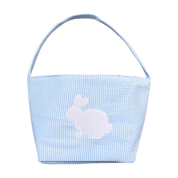 Sktrjpolfis Easter Bunny Handheld Basket Easter Egg Storage Bag for Easter Egg Hunt