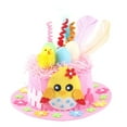 thumbnail image 1 of Sktrjpolfis Easter DIY Bunny Hat Pink Cloth 9.64x3.56 in Easter Party Craft Supplies for Children, 1 of 6