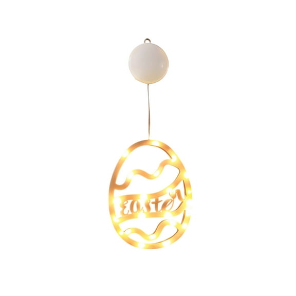 Sktrjpolfis Easter Egg LED Suction Cup Light 17.71×6.10in Easter Egg Light for Indoor Family Gathering Decor