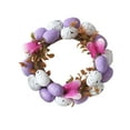 thumbnail image 1 of Sktrjpolfis Easter Egg Rattan Wreath Plastic Egg Wreath for Easter Party Decoration, 1 of 5