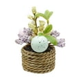 thumbnail image 1 of Sktrjpolfis Easter Eggs Mini Potted Ornament Foam Spring Decor Pot for Holiday Home Office Desktop Decor, 1 of 5