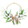 thumbnail image 1 of Sktrjpolfis Easter Tulip Wreath Spring Outdoor Door for Home Door Easter Decor 15.7in, 1 of 5