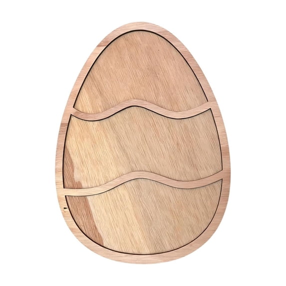 Sktrjpolfis Easter Wooden Tray Khaki Floral Carrot Egg Rabbit Tray for Fruit Dessert