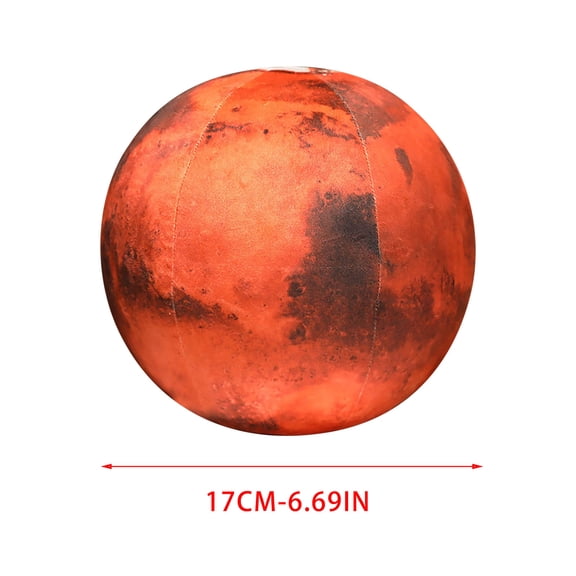 Sktrjpolfis Faux Solar System Planet Pillow, Realistic Planet Plush Toy, Soft Plush Fabri, for Bedroom Sofa