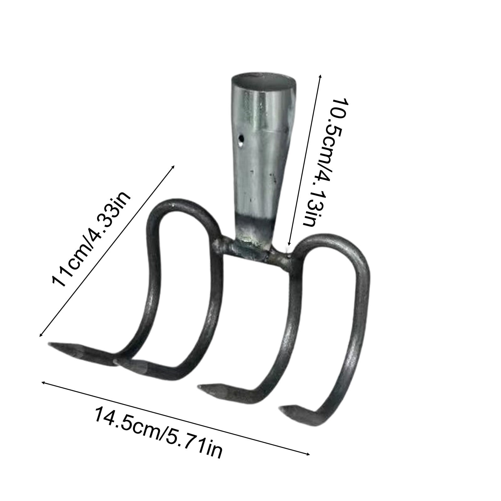 Vegetables Rake Sktrjpolfis Four Tooth Garden Rake Manganese Steel Soil Loosening ...