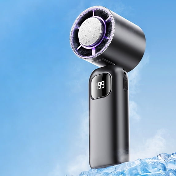 Sktrjpolfis Handheld Mini Fan, 5-Speed Fan, USB-C, 16°C Cooling Fans for Summer Outdoor Commute Use