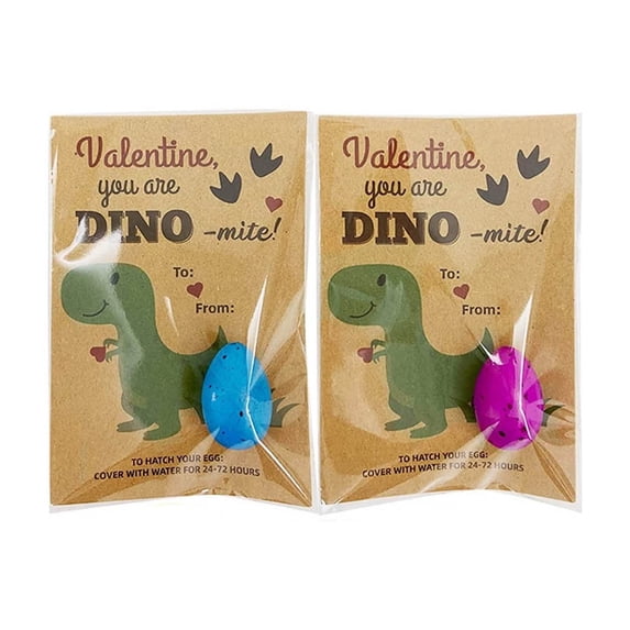 Sktrjpolfis Kids Valentine Gifts Dinosaur Exchange Cards 2/3/18Pcs Dinosaur Exchange Cards And Dinosaur Eggs