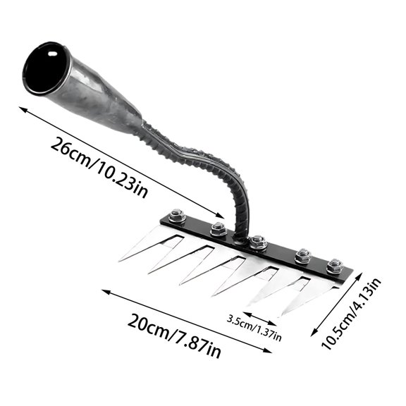 Sktrjpolfis Manganese Steel Garden Hoe Multifunctional Weeding Digging Tool for Gardening Planting