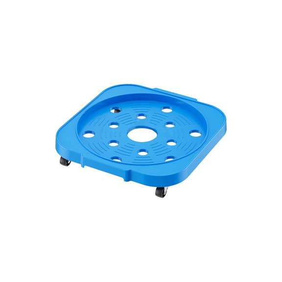 Sktrjpolfis Mobile Rolling Tray, 12.79 Inch Plastic Movable Pallet, Built-in wheels, for Gas Cylinder, Flower Pot and Kitchen Storage