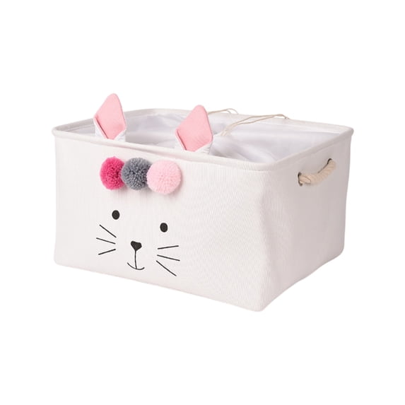 Sktrjpolfis Non Woven Clothes Storage Bag Bunny Face Fabric Organizer for Wardrobe Underwear Storage