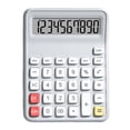 thumbnail image 1 of Sktrjpolfis Portable Calculator, Silent Button Keyboard, 4 Basic Math Functions for School Office Home Use, 1 of 5
