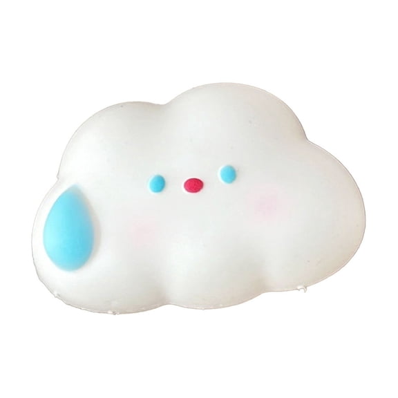 Sktrjpolfis Soft Cloud-shaped Stress Toy, Soft Sensory Squeeze Toy, Elastic Hand Exercise Ball for Anxiety Relief