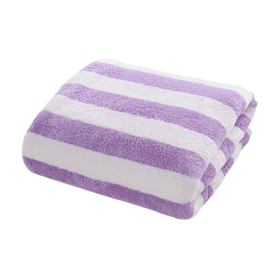 Sktrjpolfis Soft Fleece Towel 29x13in Absorbent Lightweight Towel for Gym Travel Beach