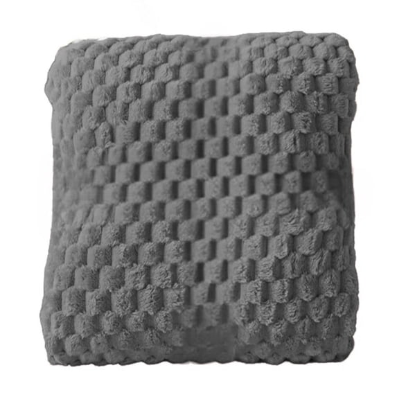 Sktrjpolfis Solid Color Flannel Blanket 39.37x27.55in Soft Plush Throw Blanket for Home Sofa Bed Office
