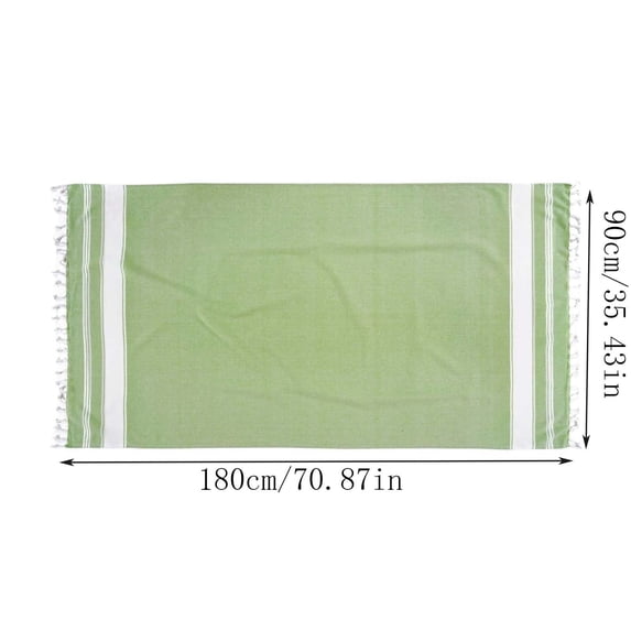 Sktrjpolfis Turkish Beach Towel, 35.43x70.87 Inch, Sand Free Quick Dry Lightweight, Flat Weave Towel for Pool Travel Camping