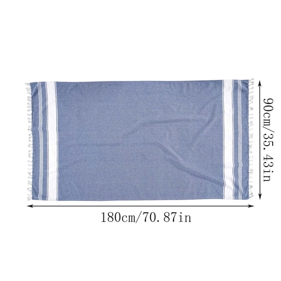 Sktrjpolfis Turkish Beach Towel, 35.43x70.87 Inch, Sand Free Quick Dry Lightweight, Flat Weave Towel for Pool Travel Camping
