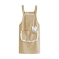 thumbnail image 1 of Sktrjpolfis Waterproof Kitchen Bib Apron Oil Resistant with Pocket for Kitchen Restaurant Work Use, 1 of 5