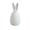 thumbnail image 1 of Sktrjpolfis White Ceramic Bunny Tabletop Ornament Easter Gift Home Decor for Living Room Study Furniture, 1 of 5