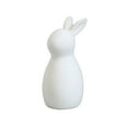 thumbnail image 1 of Sktrjpolfis White Ceramic Bunny Tabletop Ornament Easter Gift Home Decor for Living Room Study Furniture, 1 of 5