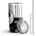 thumbnail image 1 of Skull 20 Oz Stainless Steel Tumbler Leak Proof Tumbler with Straw and Lid, Travel Coffee Mug for Home Outdoor, Thermal Cups for Hot and Cold Drinks, 1 of 6