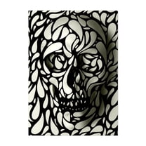 Skull 4 - Illustration Unframed Wall Art Print 5 x 7 inches