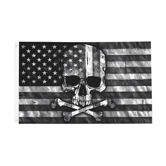 Skull And Crossbones Flag 3x5 Ft Outdoor Indoor With Grommet Garden Yard Banner Decorative Sign