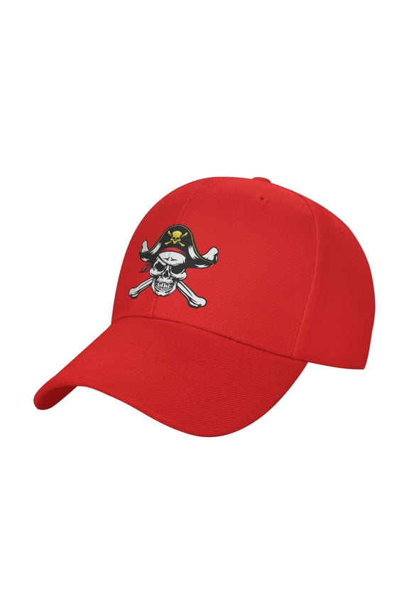 Skull And Crossbones Pirate Sandwich Cap Unisex Adjustable Adult Baseball Caps Casquette Hats Flat Cap