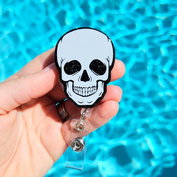 Skull Badge Reel Xray Badge Buddy Radiology Tech Gift Medical Interventional Radiology Badge Holder X ray Rad Tech Gift Radiologist Id