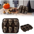 thumbnail image 1 of Skull Baking Pan, Halloween Skull Molds for Baking, 3D Halloween Skull Baking Pan Molds, Non-stick Skull Baking Molds for Halloween Cakelet, Chocolate, Cake Cookware, 1 of 6