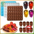 thumbnail image 1 of Skull  Baking Silicone Mold Multi-functional 3d Jelly Ice Block Mold DIY Candy Chocolate Creative Creative Kitchen Baking Tools, 1 of 9