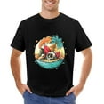 thumbnail image 1 of Skull Beach Party T-Shirt Men's Summer Fun Graphic Tee, 1 of 5