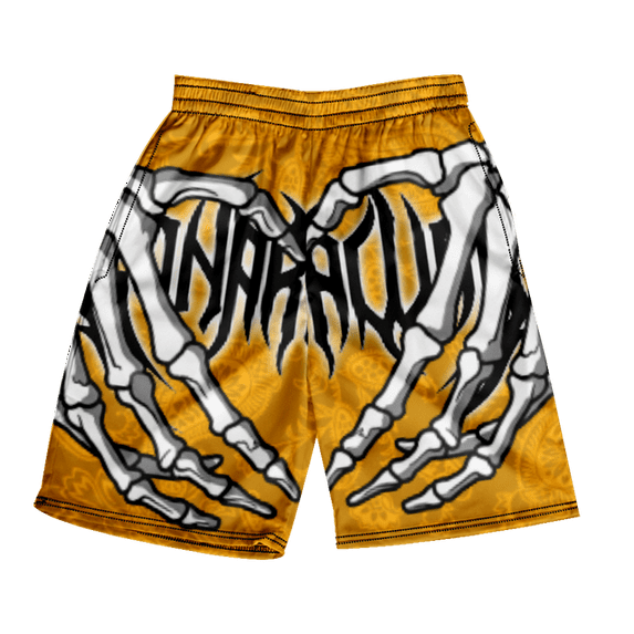Skull Beach Short Pants Skeleton Hand Print Men Women Gym Shorts Quick Drying Trunks Ice Shorts