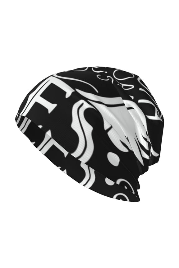 Skull Beanie Cap Slouchy Knit Hat Headwear Warm for Men Women , Trust In Lord Powerful Quotes