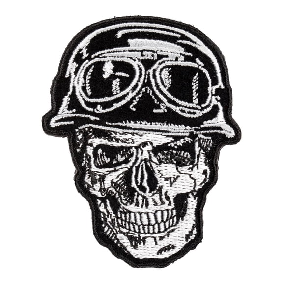 Skull Biker Motorcycle Embroidered Patches.