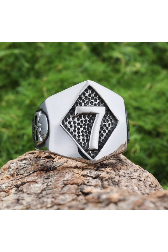 Skull Biker Ring 316L Stainless Steel Jewelry Punk Death Ring for Men