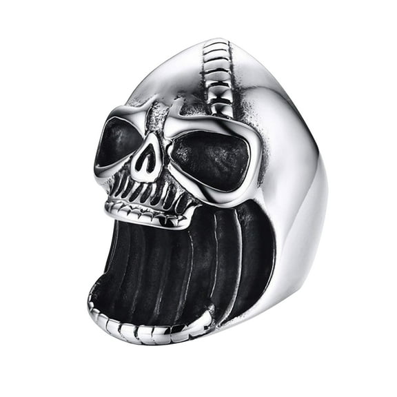 Skull Bottle Opener, Finger Bottle Opener Rings Fashion Punk Biker Jewelry, Men s Skull Ring Beer Bar Tool, Vintage Punk Skull Biker Gothic Ring Beer Bottle Opener for Men