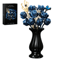 thumbnail image 1 of Skull Bouquet Building Block Sets Halloween Gothic Flowers Roses Collectible Room Decor Gift Valentine's Day Gifts for Women Adults, 1 of 7