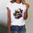 thumbnail image 1 of Skull Butterfly Graphic Tee Shirts for Women 2025,Sriper Summer Blouses 2025 Plus Size,Solid Fashion Tunic Tops Graphic Tees,Solid Fashion Tops for Beach Party,Trendy Clothes Y2K,De Mujer Para,, 1 of 6