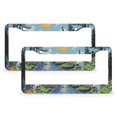 thumbnail image 1 of Skull Camping License Plate Frames 2 PCS Vintage Design Skeleton Car License Plate Frame for Women Men Auto Decoration Hardware 2 Hole Quality Aluminum License Plate Frame, 1 of 6
