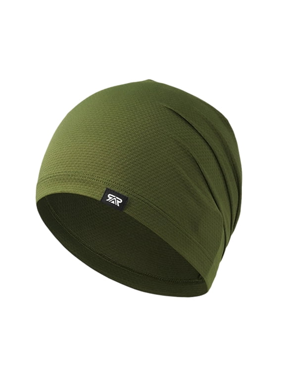 Skull Cap Unisex Breathable Mesh Ice Silk Cap, Lightweight Sweat Wicking Beanie for Running Gym Fitness,One Size
