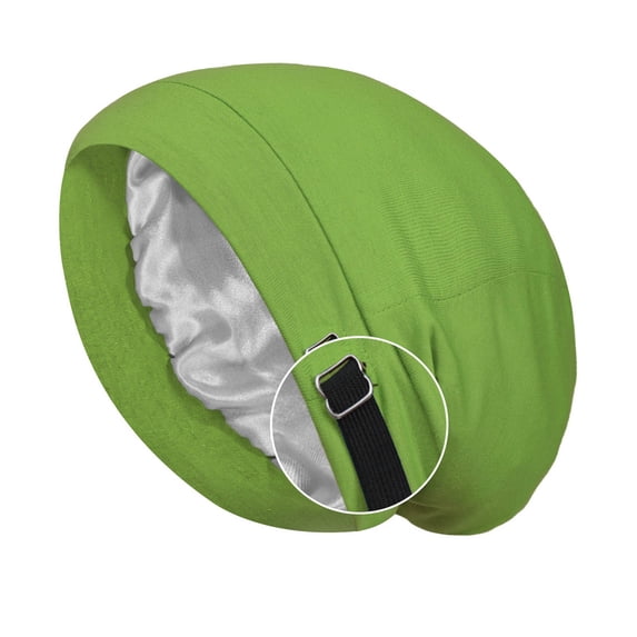 Skull Cap for Men Women Adjustable Sleeping Hats Unisex Casual Solid Color Full-Coverage Stretchy Loungewear Slouch Hat